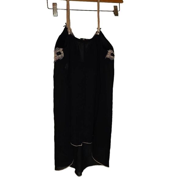 Linea Donatella Black Sheer Lingerie Top - Picture 2 of 6